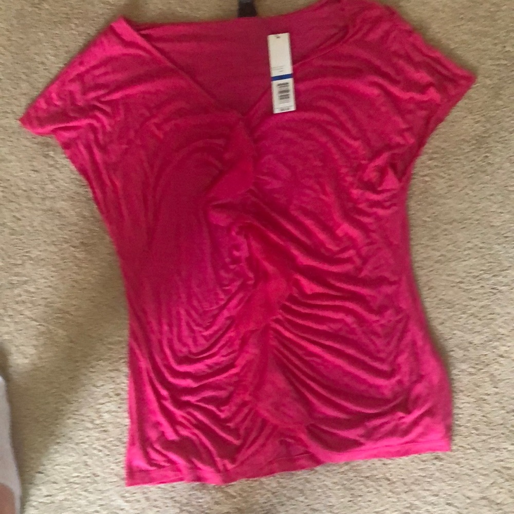 Pink blouse with fringe